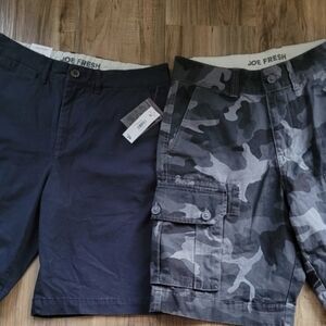 NWT Joe Fresh 2 Pairs Mens shorts Size 28